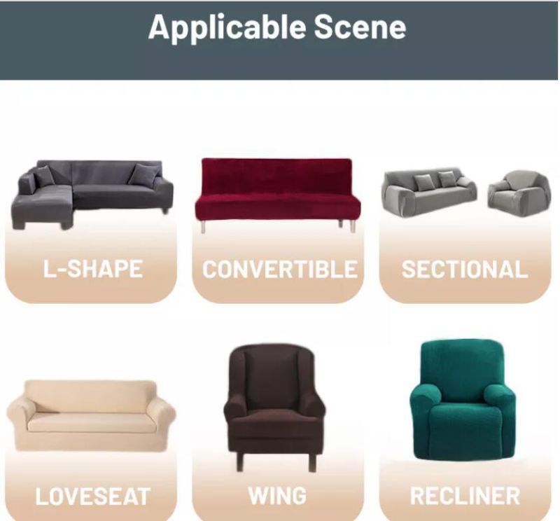 Amazon Hot Style Slipcover Sofa Cover Stretch Cover Set Sofa Couch Set Paddings