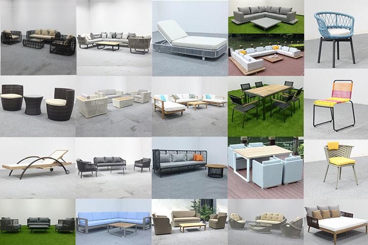 Hotel Commerical Furniture Wicker Bar Table and Chair Set for Outdoor