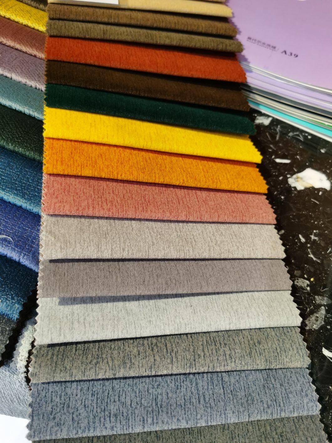 220GSM Holland Velvet Colors Foiling with Coffee Fleece 250GSM for Sofa