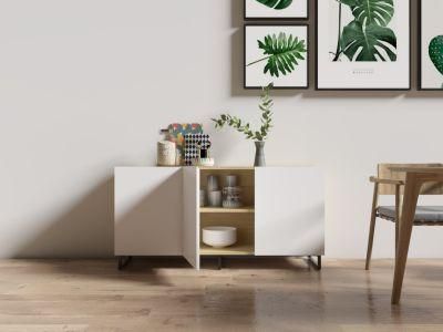 Scandinavian Modern Wooden Oak 3 Door Sideboard