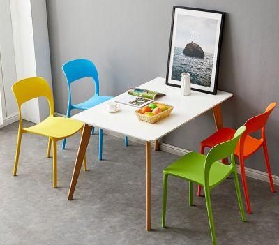 Modern Daining Chair in Polypropylene Stacking Outdoor Cafe Plastic Chair