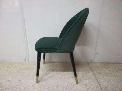 Dining Room Furniture Gold Metal Leg Leisure Fabric Chair