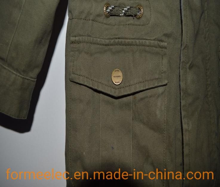 Children Pants Coat Fabric Twill Single Drill Khaki 21s*16s 252g Dyed Cotton Khaki Single-Yarn Drill