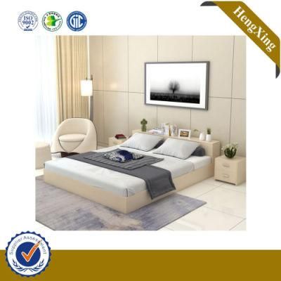 High Quality Latest Wooden MDF Beds White Cheap Double Bed