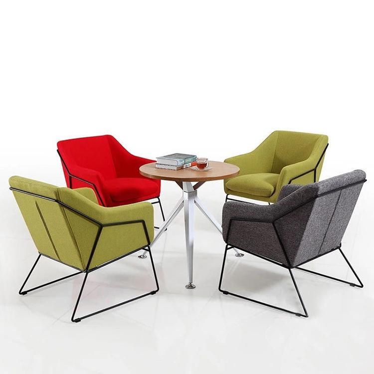 Green Fabric Nordic Living Room Sofa Chair