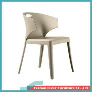 Color Banquet Outdoor Garden Living Room Coffee Shop with Armrest Assembly Plastic Chair