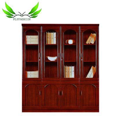 Four-Door Wooden Wall File Cabinet for Office Use