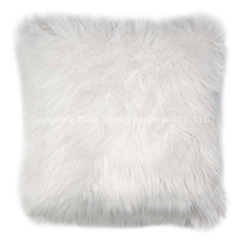 Long Furry Cushion Cover Interior Decorative Throw Pillow Fabric