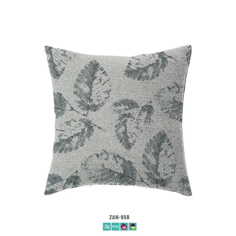 Classic Cotton Linen Style Leaf Silhouette Jacquard Sofa Cushion Fabric
