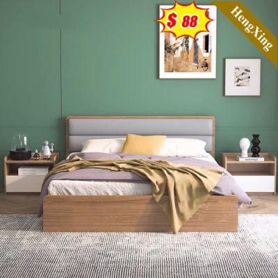 Luxury Wooden Headboard Hotel Room King Queen Double Single Size Bed Mattress Bedroom Set