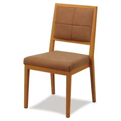Wholesale Stacking Pakistan Golden Fabric Banquet Chair with Arm Rest