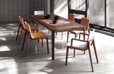 Fashion Solid Wood Fabric Dining Chair Japanese Style Home Furniture