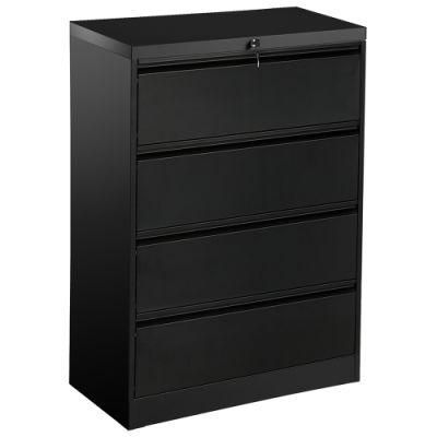 Gdlt Supplier High Quality 4 Drawer Lateral File Cabinet Steel Storage Cabinets Office Equipment