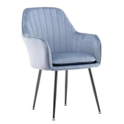Home Furniture Hotel Wedding Chaisse De Salle a Manger Stacking Velvet Dining Chair