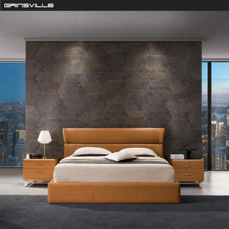 Modern Bedroom Furniture Light Luxury Minimalist Bed Sets Dismountable Cushions Back Support Fabric Upholstered Beds