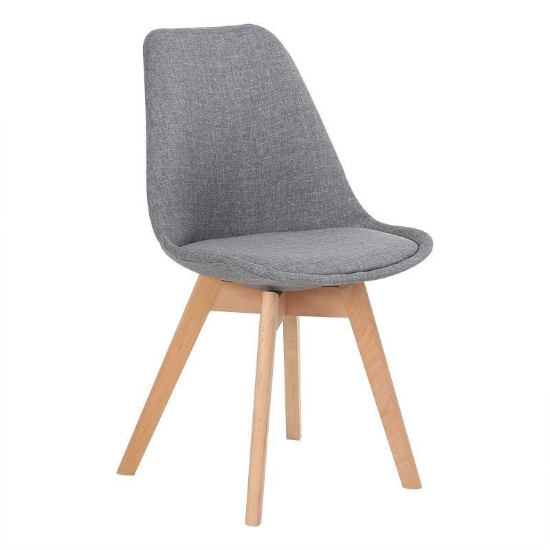 Muebles Cadeira Nordic Fabric Living Room Chair Modern Tulip Dining Chair for Restaurant