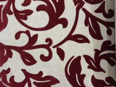 Nylon Flock on Woven Fabric Flocked Fabric Popular in Russia (F004)