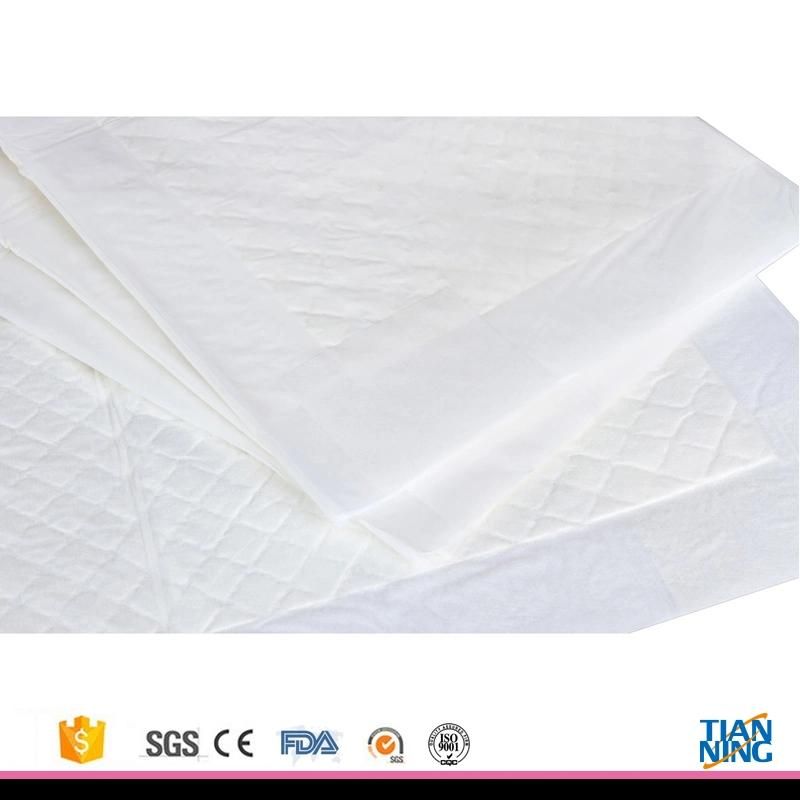 Underpad Bed Mat 5 Layers High PE Film Hot Sell Super Care High Absorbency Disposable Dignity Sheet Adult Bed Pads 60*40, 60*60, 60*90 Hospital Bed Pads