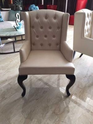 Wing Chair/Restaurant Chair/Foshan Hotel Chair/Solid Wood Frame Chair/Dining Chair (NCHC-004)