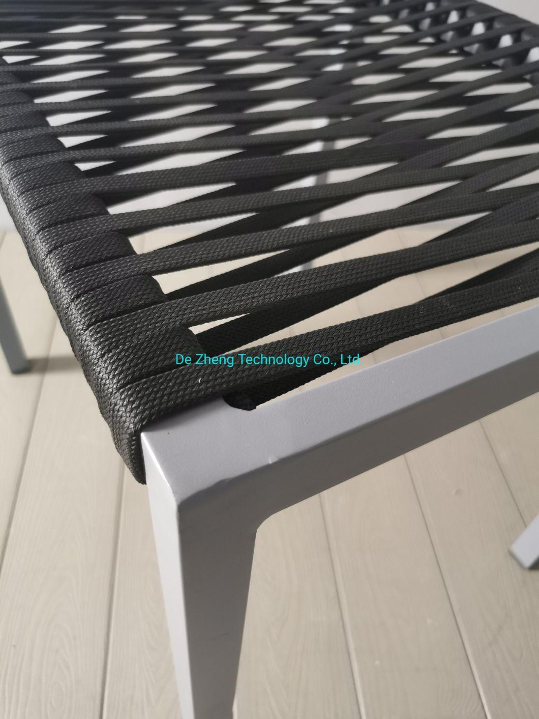 Commerical Outdoor Pool Side Garden Leisure Aluminium Restaurtant Mesh Seat Dining Chair