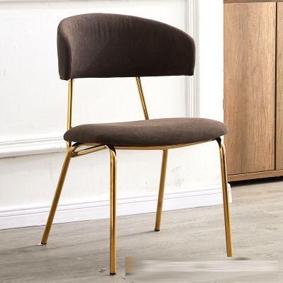 Modern Metal Leg Fabric Chair for Hotel Banquet and Restaurant Home Dining Room