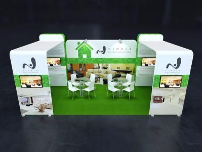 Customized Ez Tension Fabric Exhibition Booth Display Stand