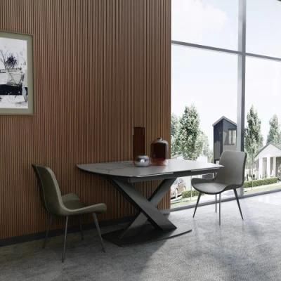 Wholesale Modern Home Metal Frame Dining Room Set Luxury Dining Furniture Set