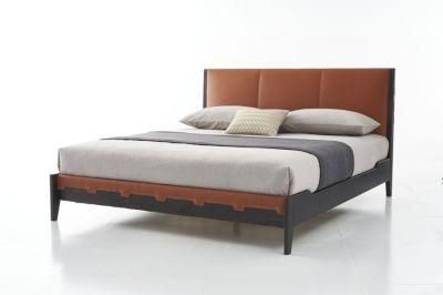 Be2012 Leather Bed, Italian Modern Design Bedroom Set in Home and Hotel