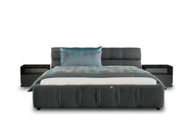 BMS Modern Contemporary Italian Unique Design Luxury Leather Bed