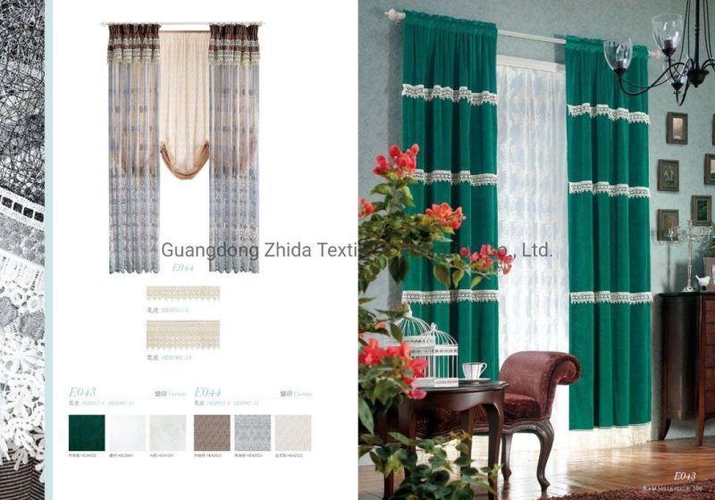 Hot Sale Luxury European Window Upholstery Sheer Curtain