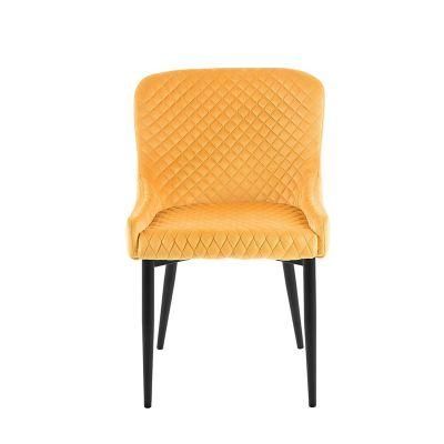 Home Furniture Modern Italian Design Comfortable Upholstered Chair Fabric Dining Chair