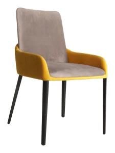 Modern Living Room Furniture Restaurant Banquet Fabric Dining Metal Chair