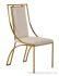 European Luxury Design Style Gold Stainless Steel Dining Chair