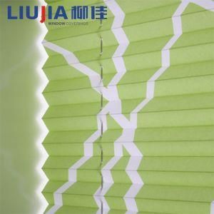 Factory Wholesale Polyester Fabric Cordless Pleated Blinds