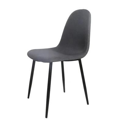 Factory China Wholesales Home Furniture Fabric with Metal Leg Restaurant Banquet Dining Chair