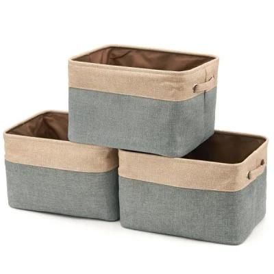 Basics Fabric Storage Basket Container Set of 3