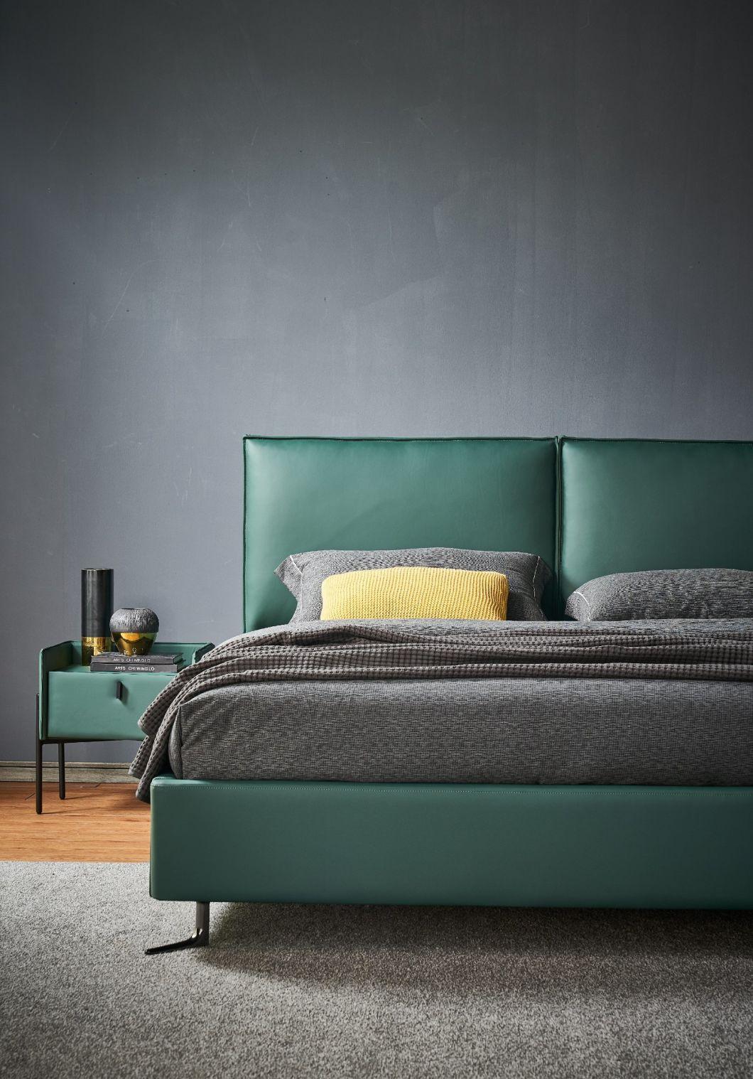 Gainsville Furniture Modern Bedroom Furniture Sets Italian Bed Green Bed King Bed Gc2118