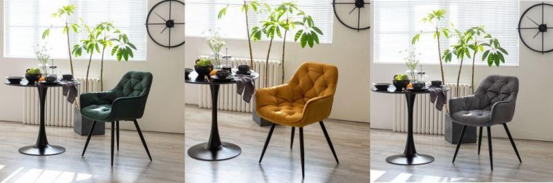 Velvet Fabric Dining Room Chair, Chair Dinin Chair