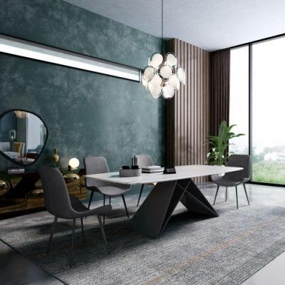 Custom Design Modern Luxury Restaurant Marble Stone Dining Table for Home Hotel