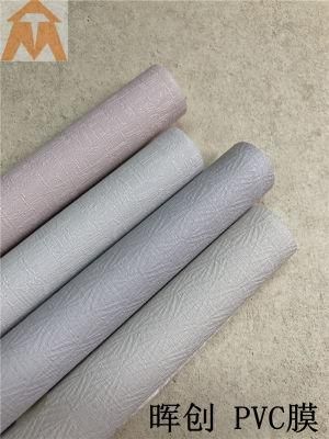 New Design Imitation Fabric Design PVC Foil for Wall Panel Film