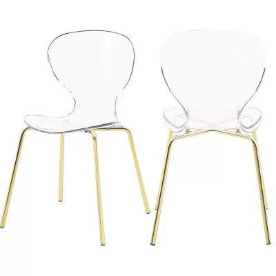 Modern Elegant Furniture Stacking Transparent Acrylic Plastic Clear Wedding Chair