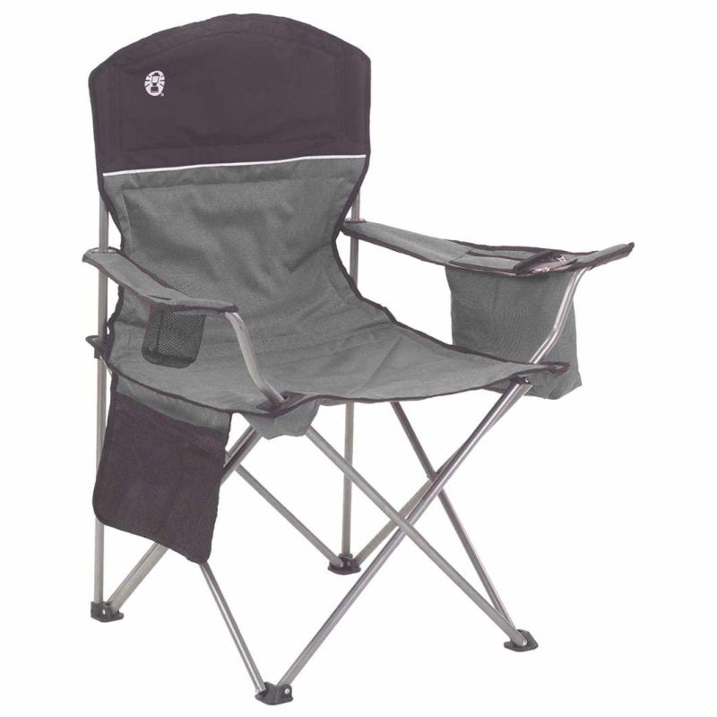 Camping Quad Chair Smooth Armrest 1200d Oxford Fabric Aluminum Frame