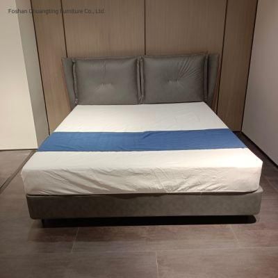European Style Durable Wooden Bed for Commercial Hotel and Home