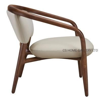 Wooden Indoor Furniture Factory PVC Hotel Living Dining Leisure Chair