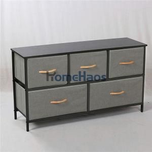 Home Furniture 8 Drawer Locker with Non-Woven Drawers and Steel Frame