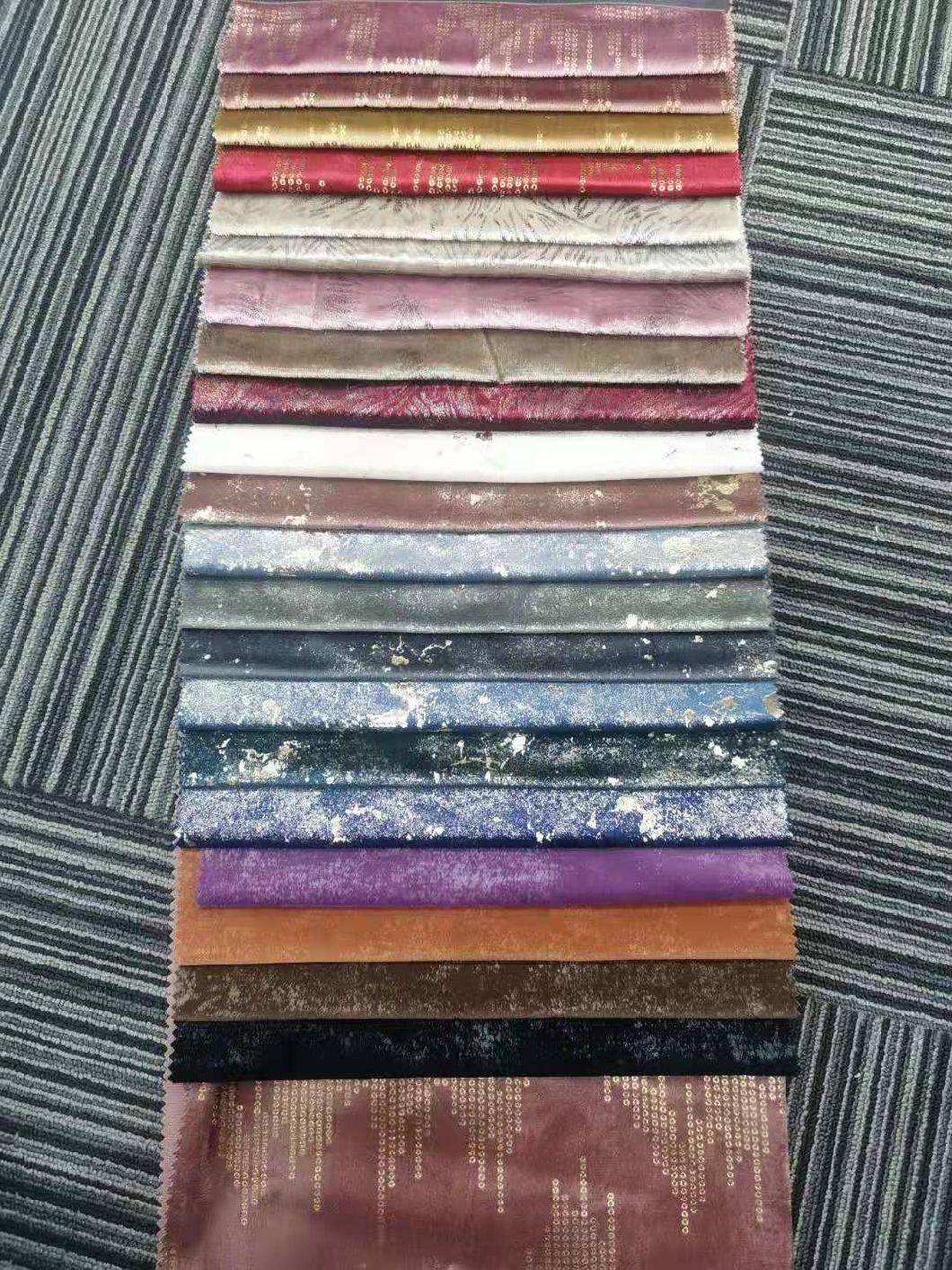Print Velvet with Nonwoven Backing Lamination for Sofa Fabric