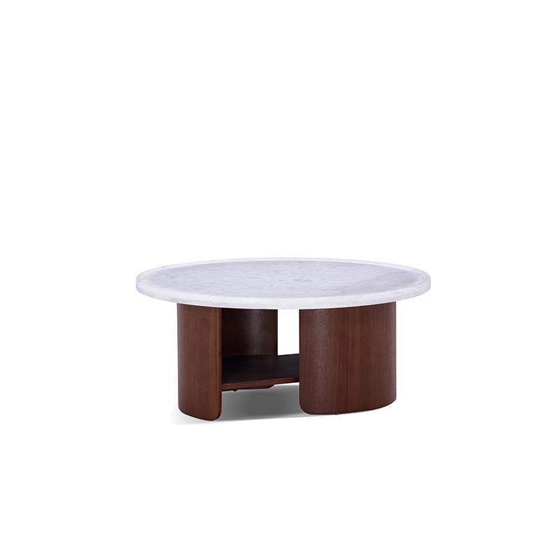 Modern Hotel Apartment Villa Home Furniture Living Room Wooden Round Combination Coffee Table Side Tea Table