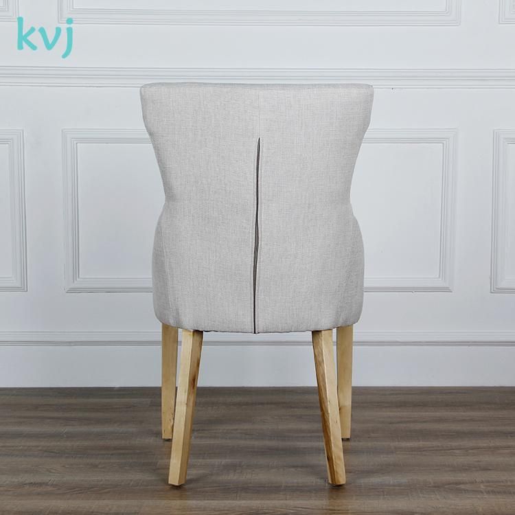 Kvj-7124 Modern Fabric Wood Dining Chair