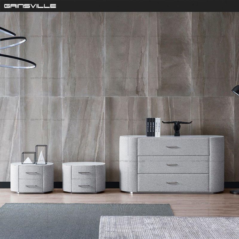 High Quality Modern Elegant Modern White Marble Bedside Nightstand