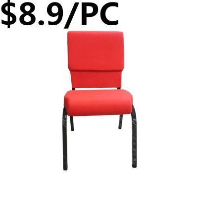 Hot Sale Metal Frame Conference Dining Hotel Theater Church Chair